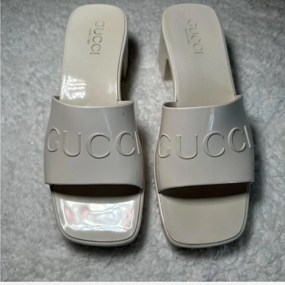Gucci Cream Women's Mules - Picture 5 of 5